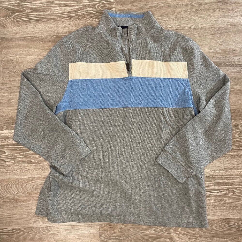 Club Room Gray Zip-Up Sweater XXL